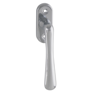 ELEGANT - Hälfte fensterolive Groß - Chrom glänzend