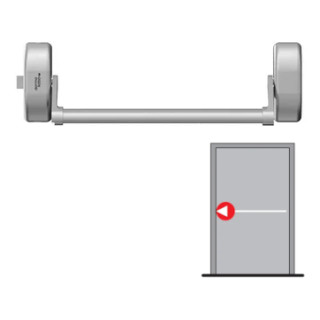 Panic hardware for single-leaf doors with 1-point latching DORMAKABA PHA 2000